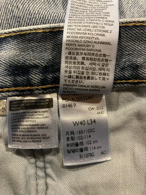 LEVI�fS ���[�o�C�X 505�X�g���[�g�f�j�� �傫��sizeW40used �� �u�����h�� 