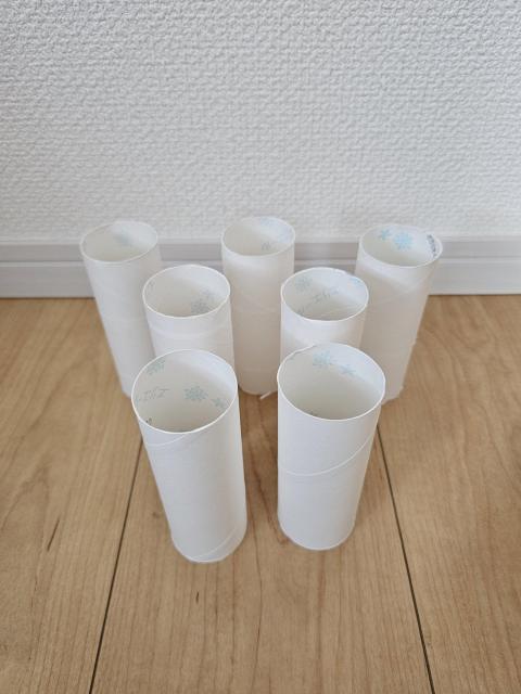 トイレットペーパーの芯(白×7本) < インテリア/ライフ トイレットペーパーの芯(白×7本) < インテリア/ライフの