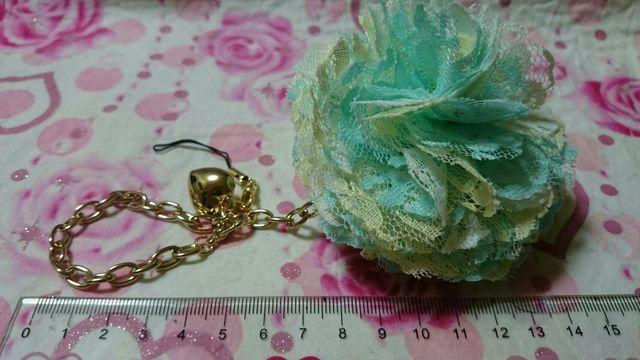 姫デコたっぷりレースキーホルダーストラップ色指定80o程1個 < 女性ファッション  姫デコたっぷりレースキーホルダーストラップ色指定80o程1個  < 女性ファッションの