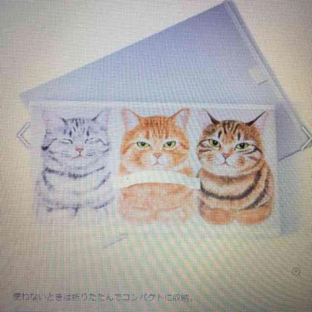フェリシモ猫部・香箱座りブチ柄猫イラスト収納ボックス。 < ブランド  フェリシモ猫部・香箱座りブチ柄猫イラスト収納ボックス。 < ブランドの