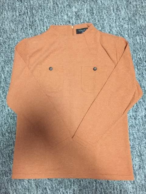 オレンジ系長袖厚地カットソー&前開きファスナーベスト2点セット < 女性ファッション  オレンジ系長袖厚地カットソー&前開きファスナーベスト2点セット < 女性ファッションの
