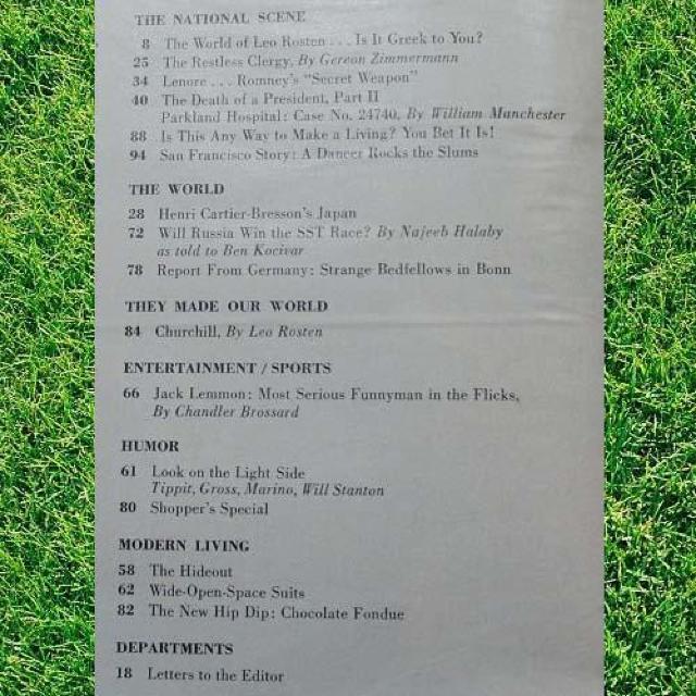 激レア【輸入雑誌】Look/ルック The Day JFK Died -1967.2.7- 【ヴィンテージ物】 < 本/雑誌  激レア【輸入雑誌】Look/ルック The Day JFK Died -1967.2.7- 【ヴィンテージ物】 < 本/雑誌の