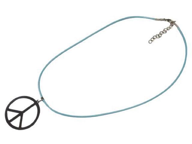 ピースマーク ネックレス チェーン水色 トップシルバー ステンレス メンズ レディース ペンダント アクセサリー < 男性アクセサリー/時計  ピースマーク ネックレス チェーン水色 トップシルバー ステンレス メンズ レディース ペンダント アクセサリー < 男性アクセサリー/時計の