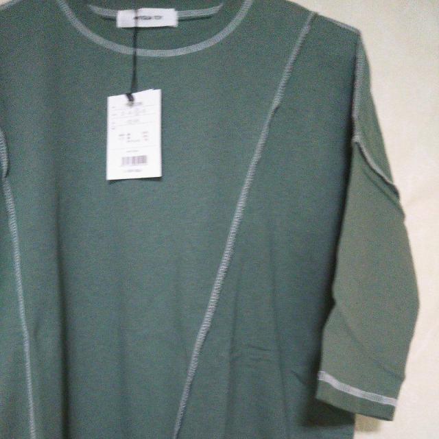 【定価3,520円】アンティカ Antiqua Tシャツワンピ モスグリーン サイズS〜L位 送料無料即決 < ブランド  【定価3,520円】アンティカ Antiqua Tシャツワンピ モスグリーン サイズS〜L位 送料無料即決 < ブランドの