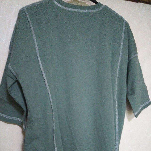 【定価3,520円】アンティカ Antiqua Tシャツワンピ モスグリーン サイズS〜L位 送料無料即決 < ブランド  【定価3,520円】アンティカ Antiqua Tシャツワンピ モスグリーン サイズS〜L位 送料無料即決 < ブランドの