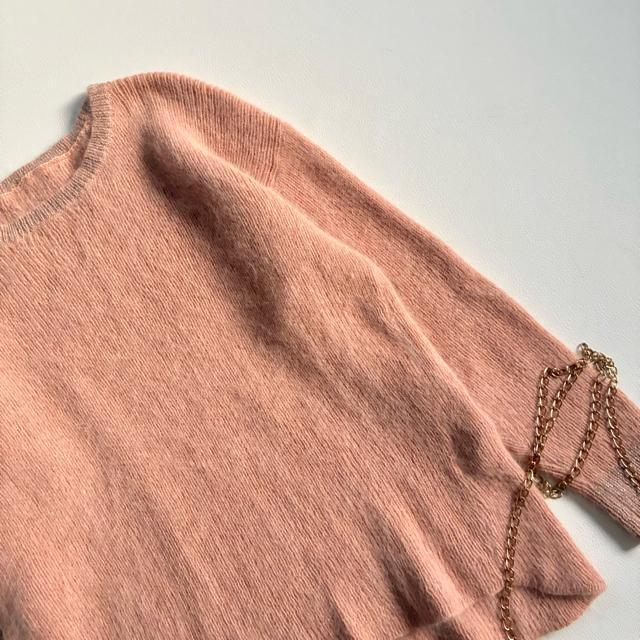 ◆上質◆アバハウス◆アンゴラ混◆ふわふわ長袖ニット◆サーモンピンク◆モヘヤ風◆M < ブランド ◆上質◆アバハウス◆アンゴラ混◆ふわふわ長袖ニット◆サーモンピンク◆モヘヤ風◆M < ブランドの