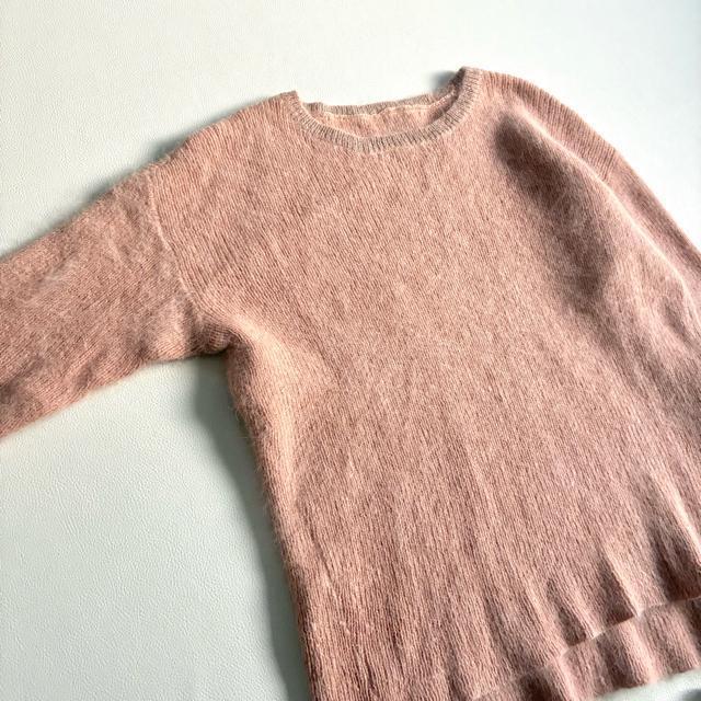 ◆上質◆アバハウス◆アンゴラ混◆ふわふわ長袖ニット◆サーモンピンク◆モヘヤ風◆M < ブランド ◆上質◆アバハウス◆アンゴラ混◆ふわふわ長袖ニット◆サーモンピンク◆モヘヤ風◆M < ブランドの