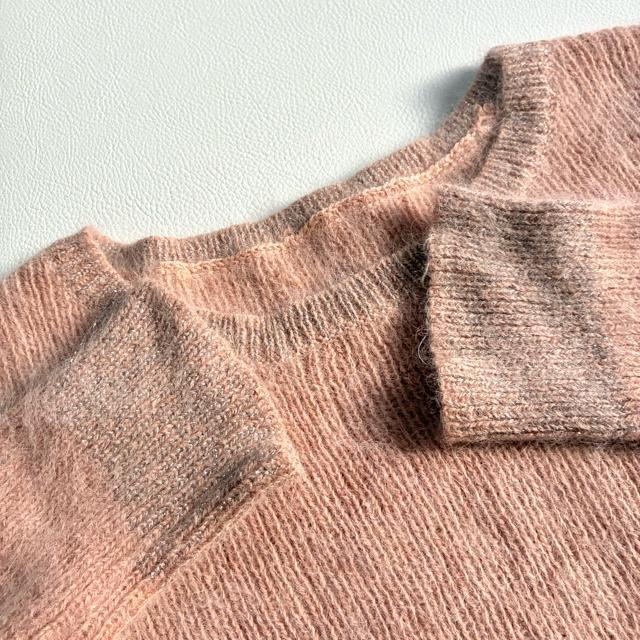 ◆上質◆アバハウス◆アンゴラ混◆ふわふわ長袖ニット◆サーモンピンク◆モヘヤ風◆M < ブランド ◆上質◆アバハウス◆アンゴラ混◆ふわふわ長袖ニット◆サーモンピンク◆モヘヤ風◆M < ブランドの