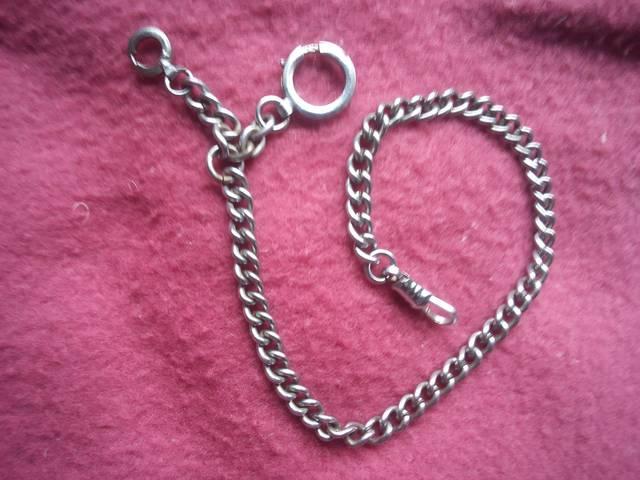 ☆未使用品☆【懐中時計のシルバー色チェーン】約29cm×5mm < ホビー ☆未使用品☆【懐中時計のシルバー色チェーン】約29cm×5mm < ホビーの