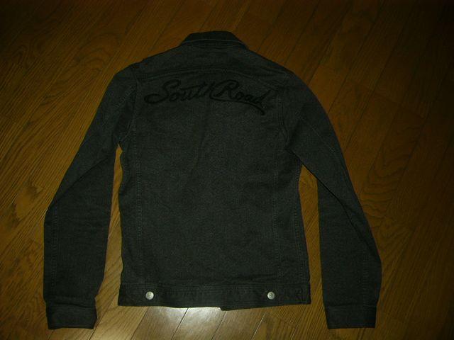 サウスロードSOUTH ROADデニムジャケットS黒系刺繍ステッチ < 男性ファッション  サウスロードSOUTH ROADデニムジャケットS黒系刺繍ステッチ  < 男性ファッションの