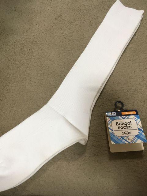 未使用*スクールソックス/靴下*38センチ丈、24〜26、白 < 女性ファッション  未使用*スクールソックス/靴下*38センチ丈、24〜26、白  < 女性ファッションの