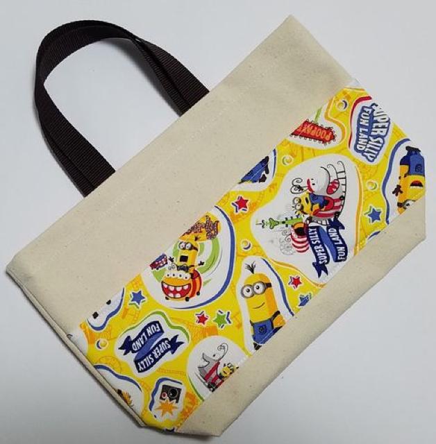【本日限定】◆ TB3 ミニオンズ トートバッグ (^o^) 帆布 ハンドメイド < キッズ/ベビー  【本日限定】◆ TB3 ミニオンズ トートバッグ (^o^) 帆布 ハンドメイド  < キッズ/ベビーの