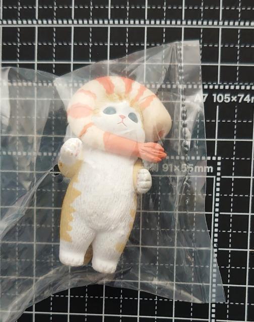【定形外送料無料】ガチャガチャ○『モフサンド えびにゃんフィギュア』むきえびチャシロ < ホビー  【定形外送料無料】ガチャガチャ○『モフサンド えびにゃんフィギュア』むきえびチャシロ < ホビーの