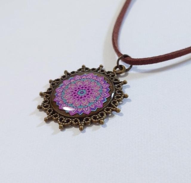 アンティークボヘミアン☆ハンドメイドレジンネックレス   エスニック  曼陀羅   アンティーク   ペンダント  ネックレス < 女性ファッション  アンティークボヘミアン☆ハンドメイドレジンネックレス   エスニック  曼陀羅   アンティーク   ペンダント  ネックレス < 女性ファッションの