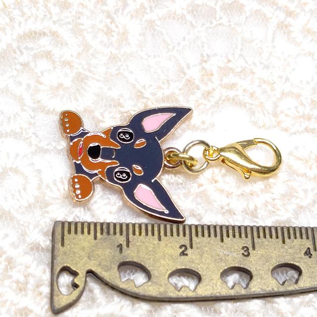 ハンドメイド☆ファスナーチャーム☆犬☆ミニピン < 女性ファッション  ハンドメイド☆ファスナーチャーム☆犬☆ミニピン < 女性ファッションの