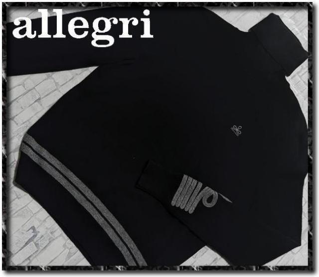 アレグリ 刺繍入りタートルニット 黒 < 男性ファッション  アレグリ 刺繍入りタートルニット 黒  < 男性ファッションの