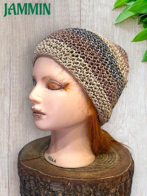 ヘンプコットンニット帽 エスニック 帽子 ニット帽 アジアン ヒッピー < 女性ファッション ヘンプコットンニット帽 エスニック 帽子 ニット帽 アジアン ヒッピー < 女性ファッションの