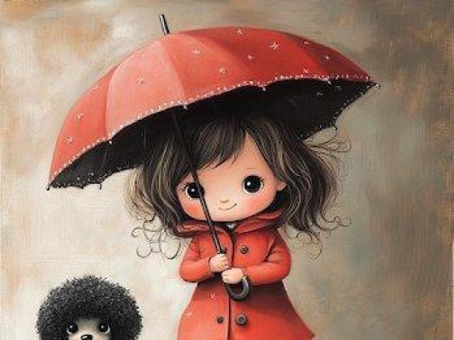 キャンバス トートバッグ オリーブレインブーツ、傘、黒のトイプードル < 女性ファッション キャンバス トートバッグ オリーブレインブーツ、傘、黒のトイプードル < 女性ファッションの