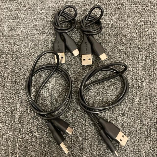 ���� soundcore USB TYPE-C �P�[�u�� 4�{�Z�b�g  �� �Ɠd/AV�� 