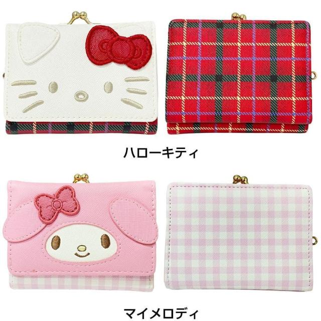 ハローキティ 財布 ダイカット 口金財布 がま口 三つ折り ウォレット サンリオ < 女性ファッション ハローキティ 財布 ダイカット 口金財布 がま口 三つ折り ウォレット サンリオ < 女性ファッションの