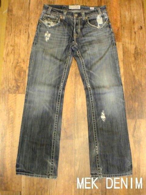 □MEK DENIM/メックデニム ヴィンテージ加工セレブ デニムパンツ/W31L34 < 男性ファッション  □MEK DENIM/メックデニム ヴィンテージ加工セレブ デニムパンツ/W31L34  < 男性ファッションの
