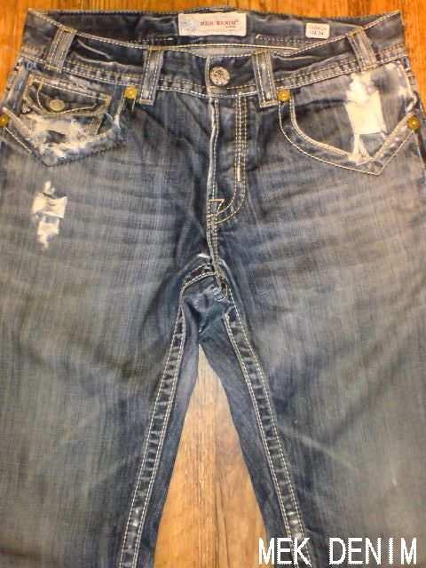 □MEK DENIM/メックデニム ヴィンテージ加工セレブ デニムパンツ/W31L34 < 男性ファッション  □MEK DENIM/メックデニム ヴィンテージ加工セレブ デニムパンツ/W31L34 < 男性ファッションの