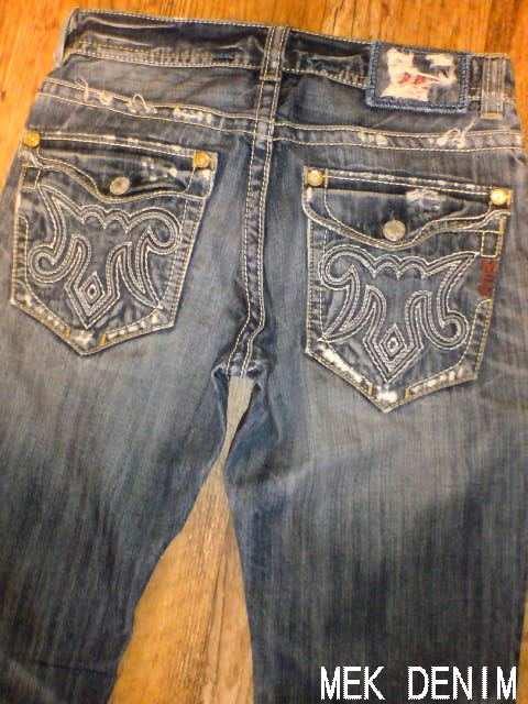 □MEK DENIM/メックデニム ヴィンテージ加工セレブ デニムパンツ/W31L34 < 男性ファッション  □MEK DENIM/メックデニム ヴィンテージ加工セレブ デニムパンツ/W31L34 < 男性ファッションの