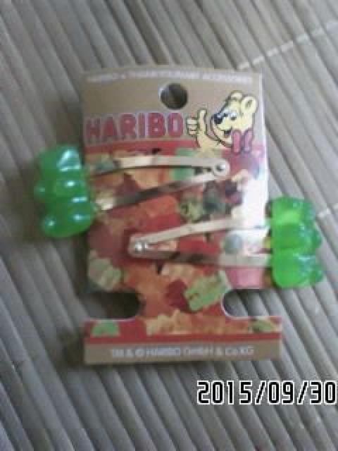 HARIBO・ハリボーベアグミ風チャームヘアピン。ライトグリーン < 女性アクセサリー/時計  HARIBO・ハリボーベアグミ風チャームヘアピン。ライトグリーン < 女性アクセサリー/時計の