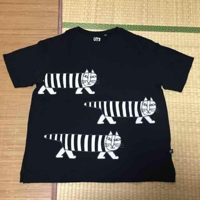 ユニクロ×リサラーソン・猫キャラクター柄Tシャツ。ブラック < ブランド  ユニクロ×リサラーソン・猫キャラクター柄Tシャツ。ブラック  < ブランドの