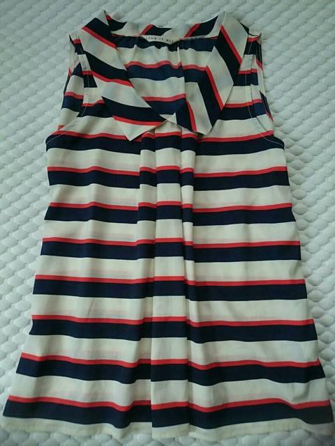 LINK IT ALL リンクイットオール☆ボーダーデザイントップス★ふんわり☆美品 < ブランド LINK IT ALL リンクイットオール☆ボーダーデザイントップス★ふんわり☆美品 < ブランドの