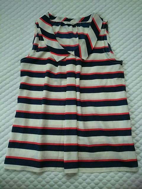 LINK IT ALL リンクイットオール☆ボーダーデザイントップス★ふんわり☆美品 < ブランド LINK IT ALL リンクイットオール☆ボーダーデザイントップス★ふんわり☆美品 < ブランドの