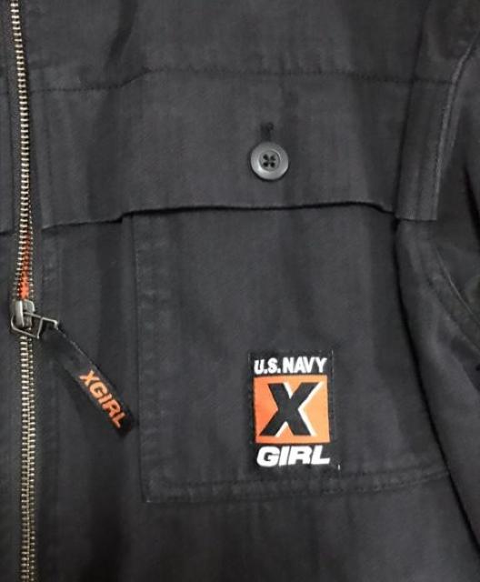 X-girlエックスガール〓ミリタリーZIPブルゾン〓ウォッシュブラック(L)新品〓 < ブランド X-girlエックスガール〓ミリタリーZIPブルゾン〓ウォッシュブラック(L)新品〓 < ブランドの