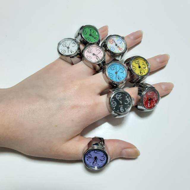 新品 未使用 指輪 時計 シンプル 9色セット < 男性アクセサリー/時計  新品 未使用 指輪 時計 シンプル 9色セット  < 男性アクセサリー/時計の
