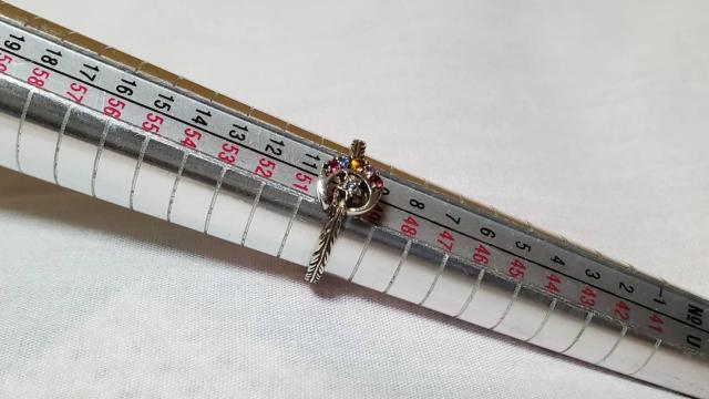 正規 ローリーロドキン マルチカラー クレセントムーン スター エングレイブド リング 10号 mixカラーサファイア SV925 < ブランド  正規 ローリーロドキン マルチカラー クレセントムーン スター エングレイブド リング 10号 mixカラーサファイア SV925 < ブランドの