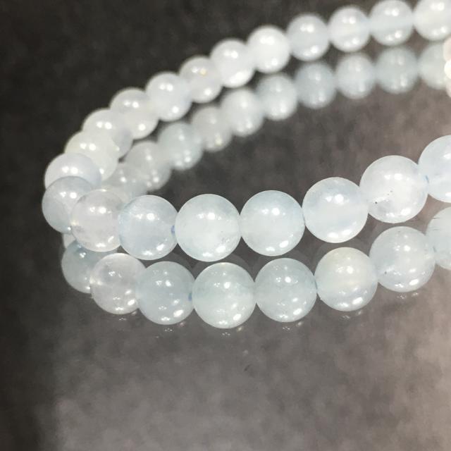 《No.287》天然石アクアマリン 6.5mm 16.5cm < 女性アクセサリー/時計  《No.287》天然石アクアマリン 6.5mm 16.5cm  < 女性アクセサリー/時計の