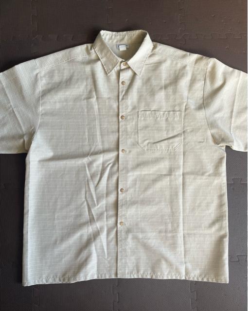 90's CALTOP キャルトップ  チェックシャツ 半袖 2XL ベージュ系 西海岸 チカーノ MADE IN USA製 美品 < 男性ファッション  90's CALTOP キャルトップ  チェックシャツ 半袖 2XL ベージュ系 西海岸 チカーノ MADE IN USA製 美品 < 男性ファッションの