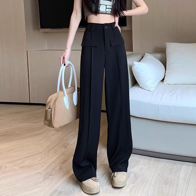 送料無料 新品 ワイドパンツ ハイウエストスラックス脚長 < 女性ファッション  送料無料 新品 ワイドパンツ ハイウエストスラックス脚長 < 女性ファッションの