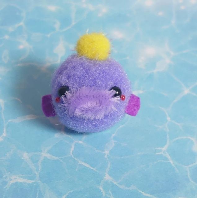 ハンドメイド♪ポンポンフェイスブローチ★海・水辺の生き物ver★チョウチンアンコウ < ペット/手芸/園芸 ハンドメイド♪ポンポンフェイスブローチ★海・水辺の生き物ver★チョウチンアンコウ < ペット/手芸/園芸の