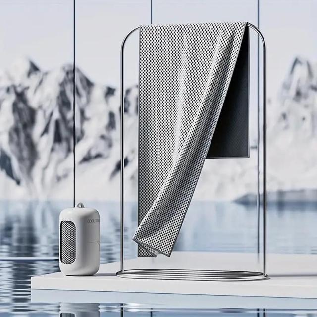 超お買い得390円★ジム&ワークアウト用クイックドライ冷却スポーツタオル - 吸汗軽量、エルゴノミックハンドル付き グレー < レジャー/スポーツ  超お買い得390円★ジム&ワークアウト用クイックドライ冷却スポーツタオル - 吸汗軽量、エルゴノミックハンドル付き グレー < レジャー/スポーツの