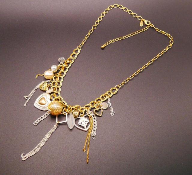 新品 北欧 PILGRIM ピルグリム アンティーク調ヴィクトリアン チャーム ネックレス < 女性アクセサリー/時計  新品 北欧 PILGRIM ピルグリム アンティーク調ヴィクトリアン チャーム ネックレス  < 女性アクセサリー/時計の