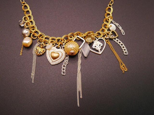 新品 北欧 PILGRIM ピルグリム アンティーク調ヴィクトリアン チャーム ネックレス < 女性アクセサリー/時計  新品 北欧 PILGRIM ピルグリム アンティーク調ヴィクトリアン チャーム ネックレス < 女性アクセサリー/時計の