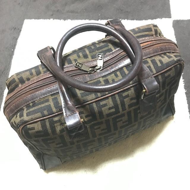 正規品 ヴィンテージ フェンディ ズッカ柄 ボストンバッグ ブラウン < ブランド  正規品 ヴィンテージ フェンディ ズッカ柄 ボストンバッグ ブラウン < ブランドの