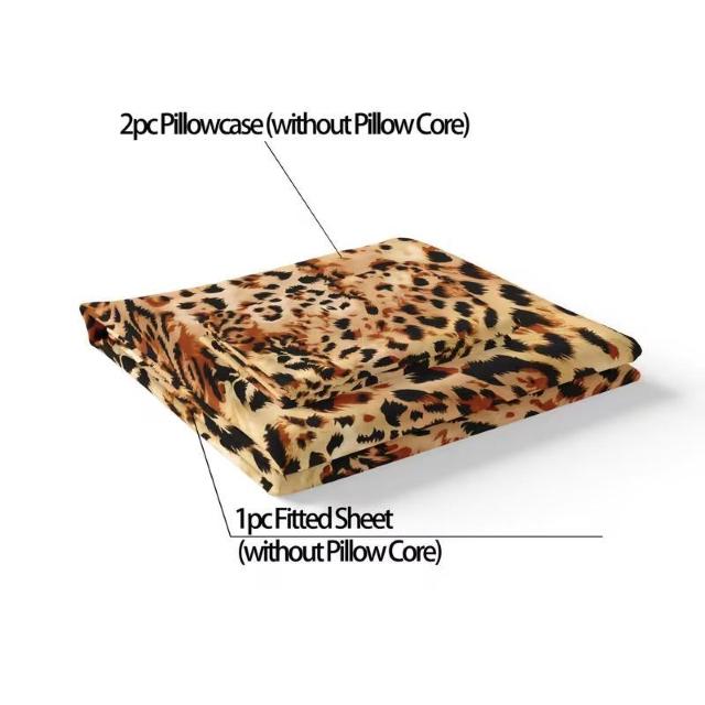 爆ヤス価格1890円★レオパードプリント フィットシーツ3点セット90×200cmフィットシーツ1枚 + 枕カバー2枚, 中綿なし < インテリア/ライフ 爆ヤス価格1890円★レオパードプリント フィットシーツ3点セット90×200cmフィットシーツ1枚 + 枕カバー2枚, 中綿なし < インテリア/ライフの