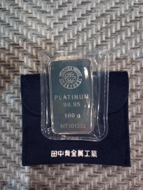 プラチナ インゴット 100グラム 品位999.5% < ホビー プラチナ インゴット 100グラム 品位999.5% < ホビーの