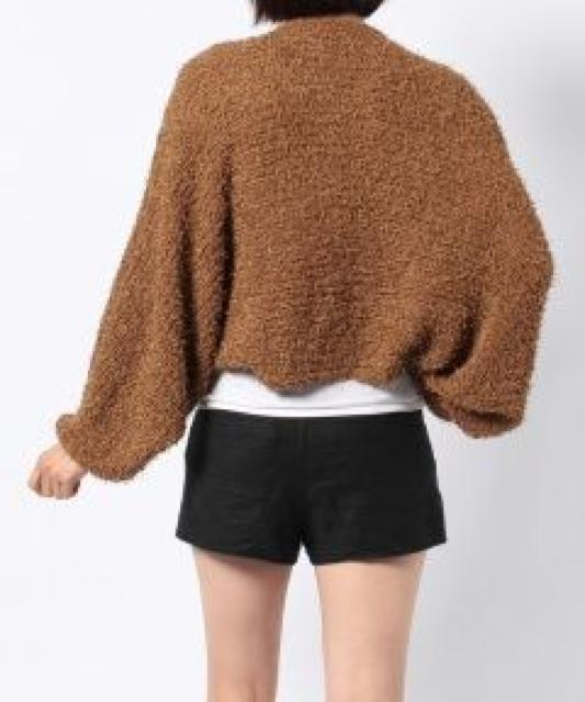 【LIP SERVICE/リップサービス】ボリューム起毛感♪シャギーショートボレロ ブラウン < ブランド 【LIP SERVICE/リップサービス】ボリューム起毛感♪シャギーショートボレロ ブラウン < ブランドの