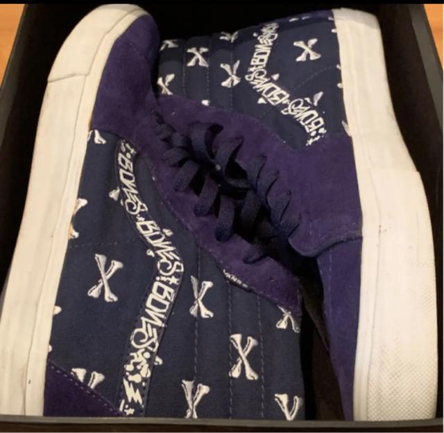 WTAPS × VANS SK8HI NAVY クロスボーン 29cm < ブランド  WTAPS × VANS SK8HI NAVY クロスボーン 29cm  < ブランドの