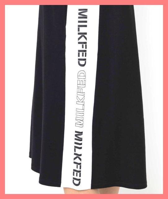 ☆ミルクフェド☆超美品☆完売サイドラインロゴ配色Tシャツカットソーワンピ☆ < ブランド  ☆ミルクフェド☆超美品☆完売サイドラインロゴ配色Tシャツカットソーワンピ☆ < ブランドの