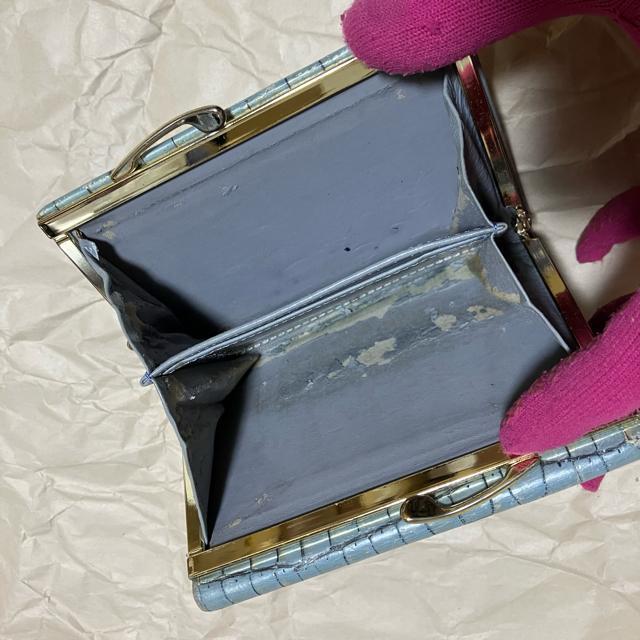 【ヴィンテージ】【ANZAC】 クロコ/ がま口 / レザー 三つ折り財布 < 女性ファッション  【ヴィンテージ】【ANZAC】 クロコ/ がま口 / レザー 三つ折り財布 < 女性ファッションの