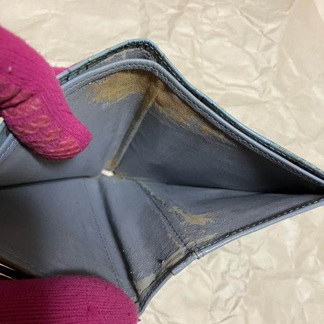 【ヴィンテージ】【ANZAC】 クロコ/ がま口 / レザー 三つ折り財布 < 女性ファッション  【ヴィンテージ】【ANZAC】 クロコ/ がま口 / レザー 三つ折り財布 < 女性ファッションの
