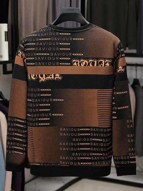 超お買い得2090円★メンズの厚手フリース裏地付きスウェットシャツ - "サベージ"プリント付きUSAサイズS(日本サイズL相当) < 男性ファッション  超お買い得2090円★メンズの厚手フリース裏地付きスウェットシャツ - "サベージ"プリント付きUSAサイズS(日本サイズL相当) < 男性ファッションの